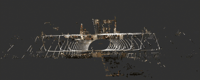 Colored point cloud
